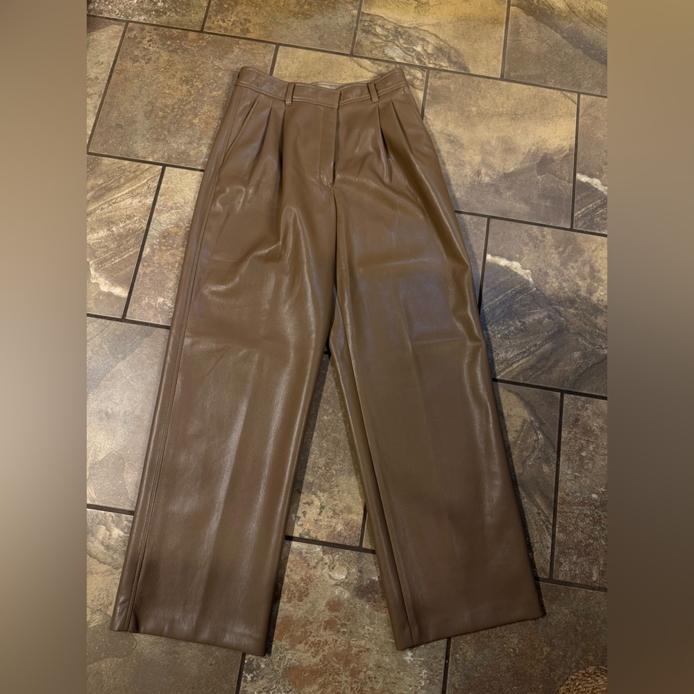 NWOT Babaton faux leather pants